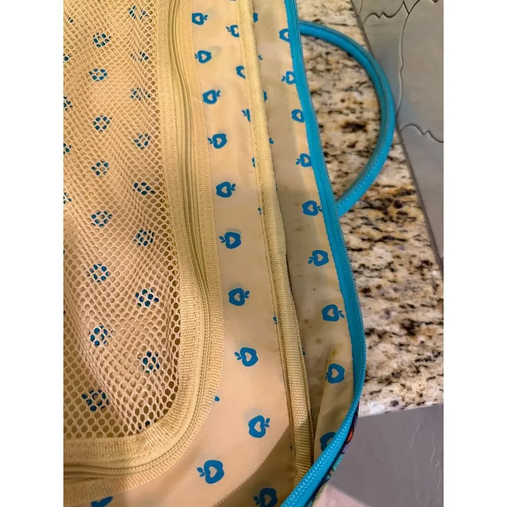 Double Dutch Club blue paisley carry-on flight travel bag
